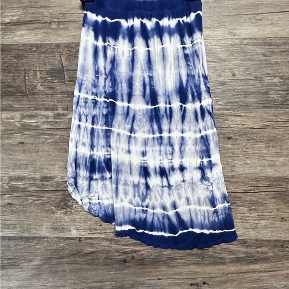 Justice Blue tie dye Asymmetrical Midi Skort Girls - Picture 3 of 5